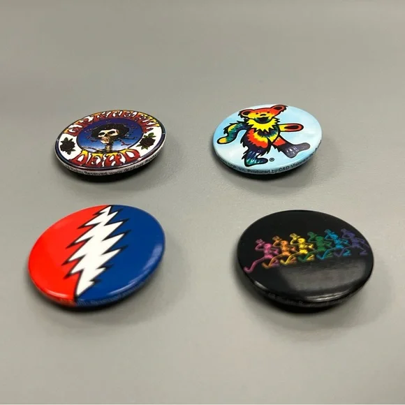 Grateful Dead button pins - Picture 4 of 4